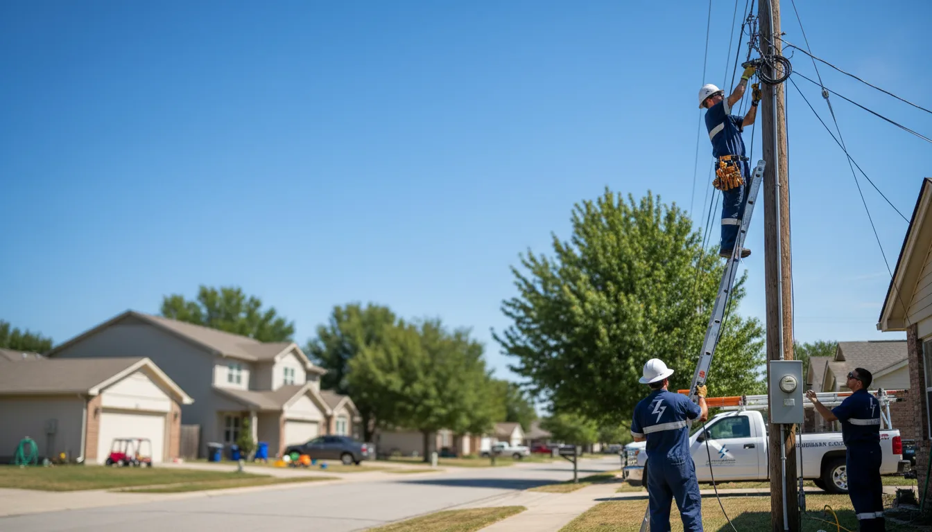 Residential electrician providing installation services in Pine Mountain, GA